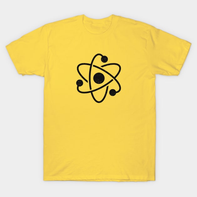 Atomic Atom Minimalist Symbol T-Shirt by Distant War